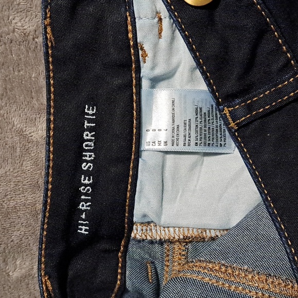 Like-new American Eagle Outfitters Cut-off Dark denim jean shorts Size 0 - Picture 5 of 8